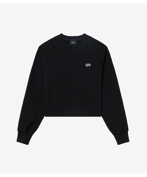 A.P.C.（アーペーセー）の「SWEAT 406PATCH F（スウェット・レディース・ライトグレー/ブラック・S/M/L）」の2枚目の写真