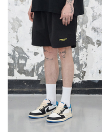 LIMELIGHT APPAREL（ライムライトアパレル）の「アパレル ライムライト ロゴ ナイロンショーツ (ブラック/ライムライト)（その他パンツ）」