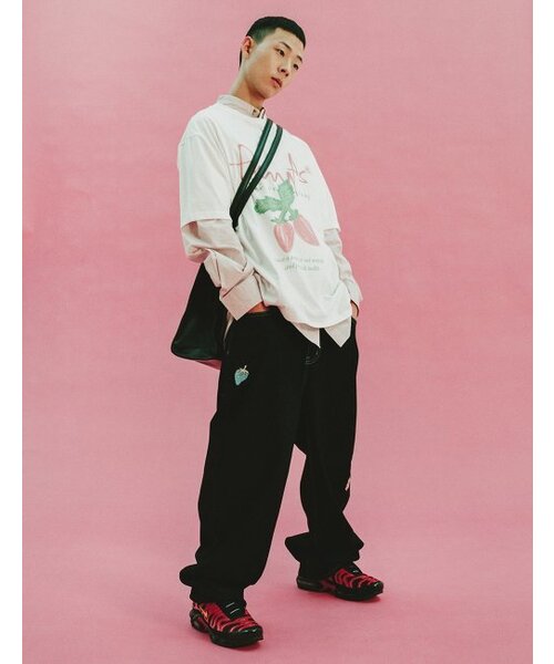 PHYSICAL DEPARTMENT(フィジカル デパートメント)の「ストロベリー半袖Tシャツ_ホワイト/ピンク(Tシャツ/カットソー・レディース・その他・LARGE/MEDIUM/X-LARGE/SMALL)」の6枚目の写真