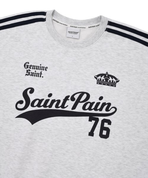 SAINTPAIN(セイントペイン)の「SPチームリーグクルーネック-アッシュメランジ(スウェット・レディース・その他・LARGE/MEDIUM/SMALL)」の3枚目の写真