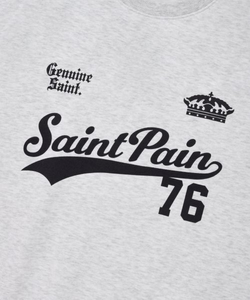 SAINTPAIN(セイントペイン)の「SPチームリーグクルーネック-アッシュメランジ(スウェット・レディース・その他・LARGE/MEDIUM/SMALL)」の4枚目の写真