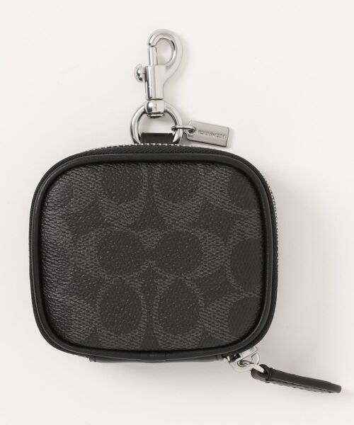 COACH（コーチ）の「クリップ オン ポーチ・シグネチャー キャンバス（ポーチ・メンズ・ブラック系その他・ONE）」の5枚目の写真