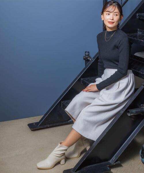 ITS'DEMO（イッツデモ）の「【洗濯機OK】カットメルトンキュロット（その他パンツ・レディース・ライトグレー/チャコールグレー/ライトベージュ・00）」の13枚目の写真