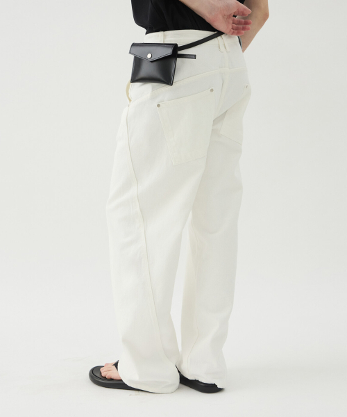 WINDER(ワインダー)の「スラントコットントラウザーズ - オフホワイト(その他パンツ・メンズ・その他・MEDIUM/LARGE)」の1枚目の写真