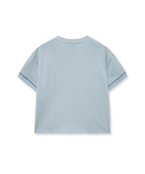 YALE(イェール)の「ウィメンズステッチポイントTシャツ_ブルーグレー(Tシャツ/カットソー・レディース・その他・SMALL/MEDIUM)」の6枚目の写真