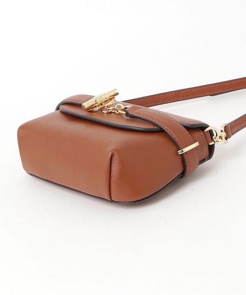 LAUREN RALPH LAUREN(ローレン ラルフ ローレン)の「レザー スモール Blaike クロスボディ バッグ(ショルダーバッグ・レディース・ブラウン・ONE)」の4枚目の写真