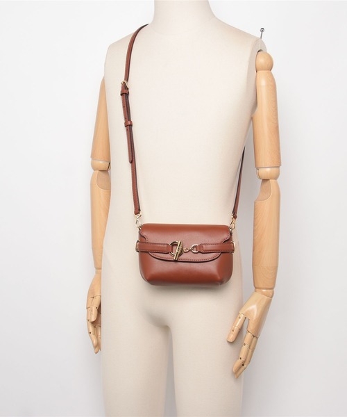 LAUREN RALPH LAUREN(ローレン ラルフ ローレン)の「レザー スモール Blaike クロスボディ バッグ(ショルダーバッグ・レディース・ブラウン・ONE)」の2枚目の写真