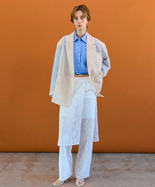 MAISON SPECIAL(メゾンスペシャル)の「2Way Sleeve Short Shirt/2WAYスリーブショートシャツ(シャツ/ブラウス・レディース・ホワイト/ブルー/ブラック・FREE)」の7枚目の写真