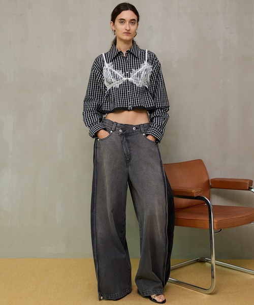 MAISON SPECIAL(メゾンスペシャル)の「2Way Sleeve Short Shirt/2WAYスリーブショートシャツ(シャツ/ブラウス・レディース・ホワイト/ブルー/ブラック・FREE)」の4枚目の写真