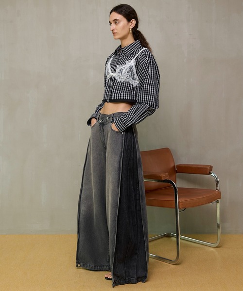 MAISON SPECIAL(メゾンスペシャル)の「2Way Sleeve Short Shirt/2WAYスリーブショートシャツ(シャツ/ブラウス・レディース・ホワイト/ブルー/ブラック・FREE)」の5枚目の写真