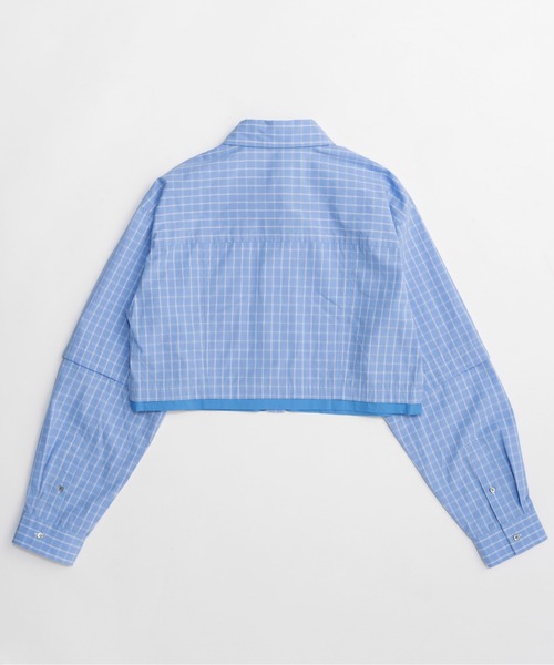 MAISON SPECIAL(メゾンスペシャル)の「2Way Sleeve Short Shirt/2WAYスリーブショートシャツ(シャツ/ブラウス・レディース・ホワイト/ブルー/ブラック・FREE)」の16枚目の写真