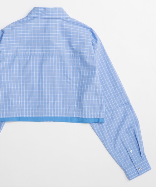 MAISON SPECIAL(メゾンスペシャル)の「2Way Sleeve Short Shirt/2WAYスリーブショートシャツ(シャツ/ブラウス・レディース・ホワイト/ブルー/ブラック・FREE)」の18枚目の写真