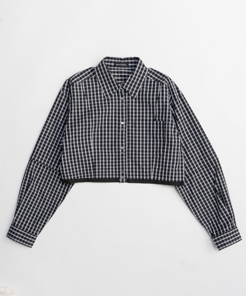 MAISON SPECIAL(メゾンスペシャル)の「2Way Sleeve Short Shirt/2WAYスリーブショートシャツ(シャツ/ブラウス・レディース・ホワイト/ブルー/ブラック・FREE)」の12枚目の写真