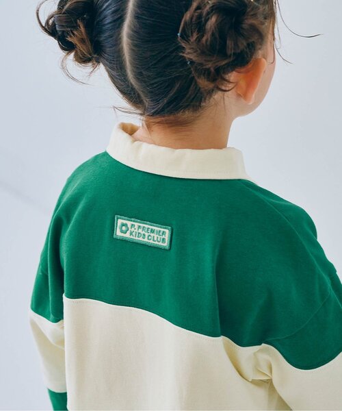 p.premier（ピードットプルミエ）の「春色の切替ラガー裾フリルワンピース_ジュニア対応（ワンピース・キッズ・グリーン/ピンク/イエロー・80/90/100/110/120/130/140）」の7枚目の写真