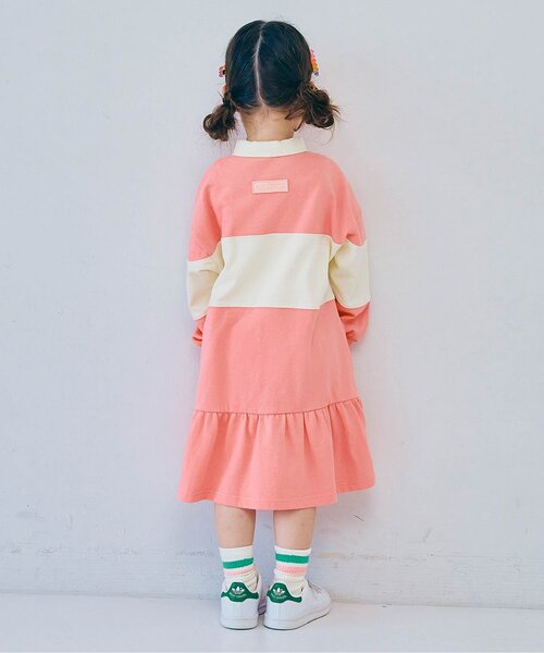 p.premier（ピードットプルミエ）の「春色の切替ラガー裾フリルワンピース_ジュニア対応（ワンピース・キッズ・グリーン/ピンク/イエロー・80/90/100/110/120/130/140）」の11枚目の写真