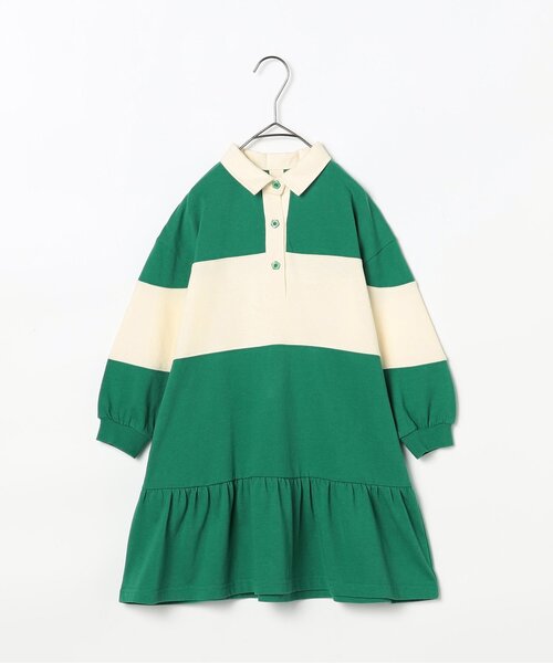 p.premier（ピードットプルミエ）の「春色の切替ラガー裾フリルワンピース_ジュニア対応（ワンピース・キッズ・グリーン/ピンク/イエロー・80/90/100/110/120/130/140）」の16枚目の写真