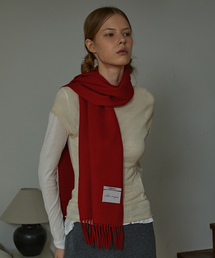 WHITE PROJECT（ホワイトプロジェクト）の「[ギフトボックス]_カシミヤマフラー_レッド_男女共用（マフラー）」