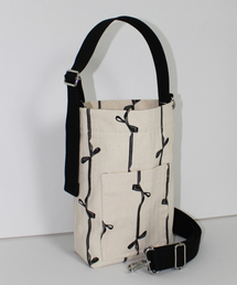 A BY A（エーバイエー）の「1.18L Ribbon Core Tumbler Tote Crossbody Bag Black（メッセンジャーバッグ）」