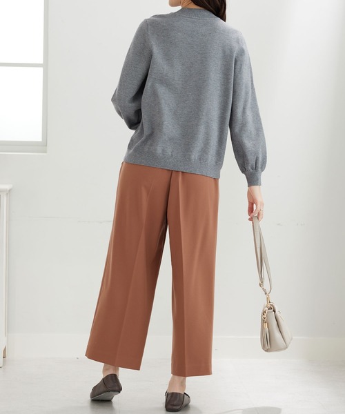 BELLUNA PLUS(ベルーナ)の「サマ見え(W)ボタン使いワイドパンツ61(その他パンツ・レディース・ブラック/グレー系/テラコッタ/ブラック系・X-LARGE/LARGE/MEDIUM/SMALL)」の17枚目の写真