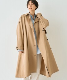 Rouge vif | 【2サイズ展開】撥水NEWロングトレンチコート(トレンチコート)