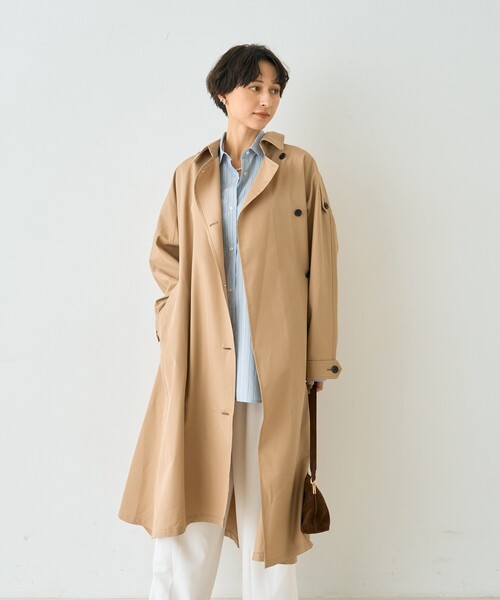 Rouge vif（ルージュヴィフ）の「【2サイズ展開】撥水NEWロングトレンチコート（トレンチコート・レディース・ベージュ・38/36）」の3枚目の写真