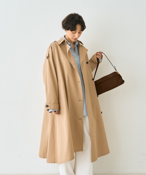 Rouge vif（ルージュヴィフ）の「【2サイズ展開】撥水NEWロングトレンチコート（トレンチコート・レディース・ベージュ・38/36）」の4枚目の写真