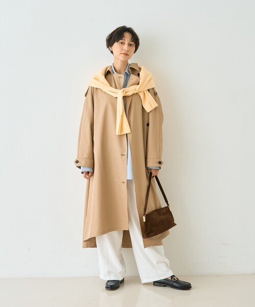 Rouge vif（ルージュヴィフ）の「【2サイズ展開】撥水NEWロングトレンチコート（トレンチコート・レディース・ベージュ・38/36）」の9枚目の写真