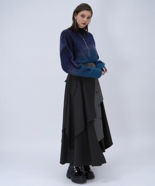 HARE（ハレ）の「サイコウチクトレンチスカート(HARE)（スカート・レディース・ベージュ/ブラック・FREE）」の5枚目の写真