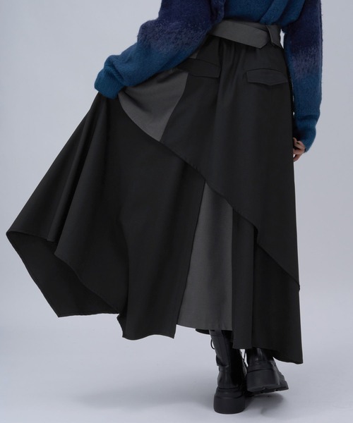 HARE（ハレ）の「サイコウチクトレンチスカート(HARE)（スカート・レディース・ベージュ/ブラック・FREE）」の15枚目の写真