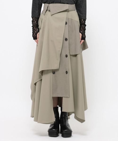 HARE（ハレ）の「サイコウチクトレンチスカート(HARE)（スカート・レディース・ベージュ/ブラック・FREE）」の20枚目の写真