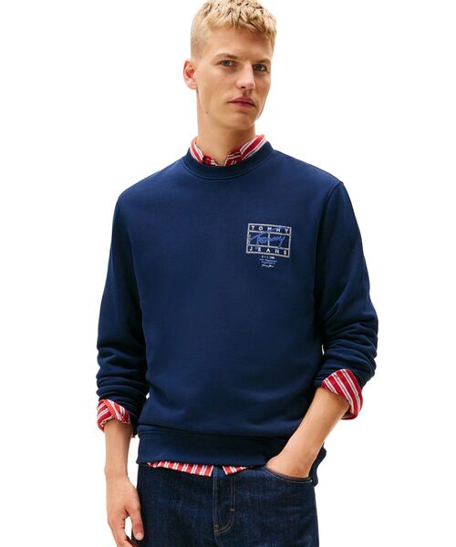tommy jeans(トミー ジーンズ)の「レギュラーエントリープレイクルーネックスウェットシャツ(スウェット・メンズ・ブラウン/マルチ・X-LARGE/MEDIUM/LARGE/SMALL)」の2枚目の写真