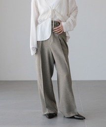 LOWRYS FARM | メランジツイルワイドパンツ　589177(デニムパンツ)