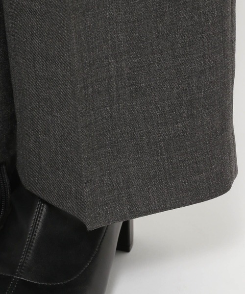 LOWRYS FARM（ローリーズファーム）の「メランジツイルワイドパンツ　589177（デニムパンツ・レディース・グレー/チャコールグレー/ブラウン/ネイビー・SMALL/MEDIUM/LARGE）」の10枚目の写真