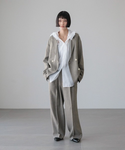 LOWRYS FARM(ローリーズファーム)の「メランジツイルワイドパンツ 589177(デニムパンツ・レディース・グレー/チャコールグレー/ブラウン/ネイビー・SMALL/MEDIUM/LARGE)」の20枚目の写真