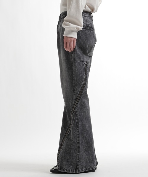 HARE（ハレ）の「カーブZIPデニムパンツ(HARE)（デニムパンツ・メンズ・ブラック/パープル系その他・SMALL/MEDIUM）」の12枚目の写真