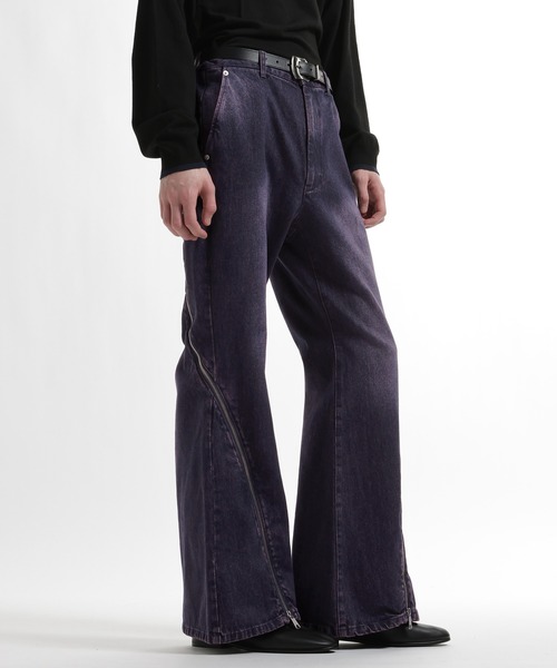 HARE（ハレ）の「カーブZIPデニムパンツ(HARE)（デニムパンツ・メンズ・ブラック/パープル系その他・SMALL/MEDIUM）」の10枚目の写真
