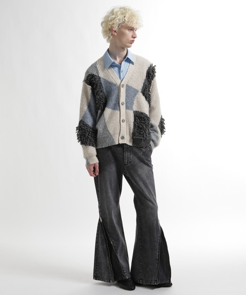 HARE（ハレ）の「カーブZIPデニムパンツ(HARE)（デニムパンツ・メンズ・ブラック/パープル系その他・SMALL/MEDIUM）」の3枚目の写真