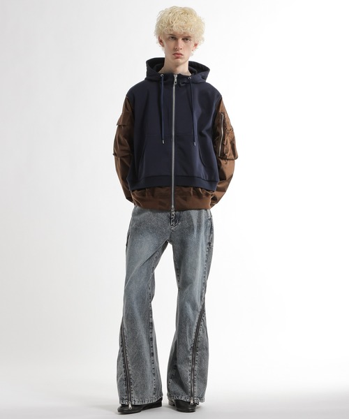 カーブZIPデニムパンツ(HARE)（デニムパンツ）｜HARE（ハレ）の