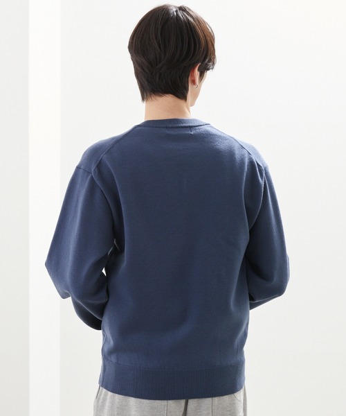 LUENNA（ルエナ）の「【LUENNA】Basic V-Neck Knit / ベーシック Vネックニット（ニット/セーター・メンズ・チャコールグレー/ブルー・L/M/S）」の21枚目の写真