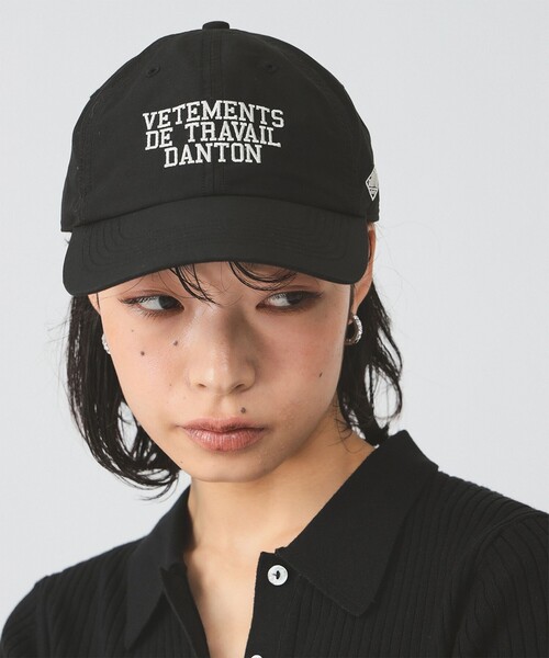 DANTON（ダントン）の「DANTON / 6パネル ロゴ キャップ（キャップ・レディース・ブラウン/ライトグレー/ブラック・ONE SIZE）」の2枚目の写真