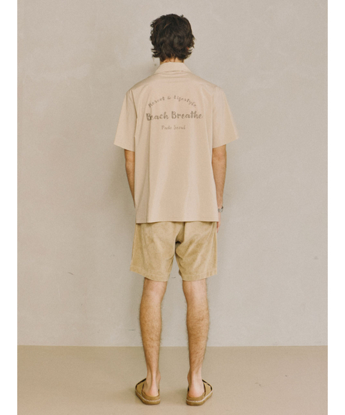 PADO SEOUL(パドソウル)の「ナイロンオープンカラーシャツベージュ(シャツ/ブラウス・メンズ・その他・LARGE/X-LARGE)」の3枚目の写真