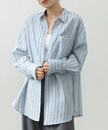 Bab（バブ）の「シアーストライプシャツ（シャツ/ブラウス）」