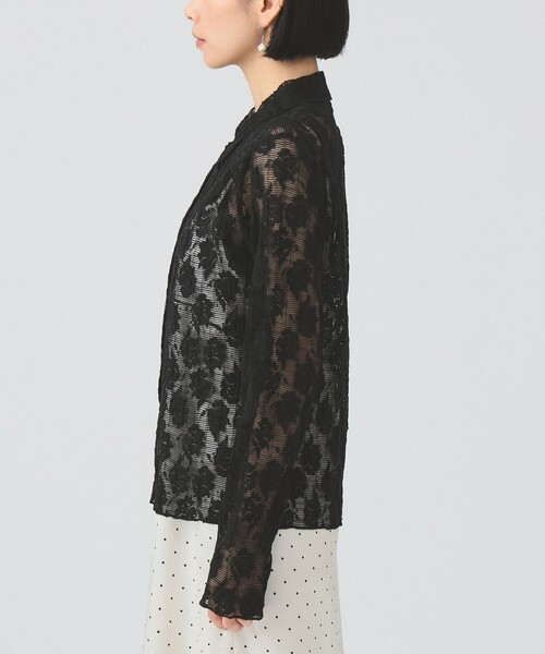 Ray BEAMS（レイビームス）の「カット レース シャツ（シャツ/ブラウス・レディース・オフホワイト/ブラック・ONE SIZE）」の12枚目の写真