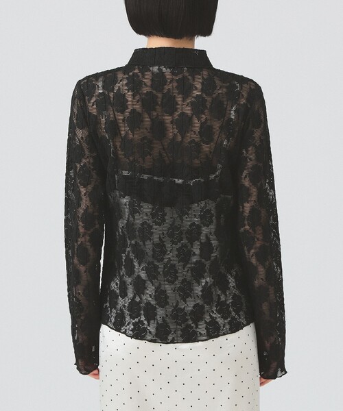 Ray BEAMS（レイビームス）の「カット レース シャツ（シャツ/ブラウス・レディース・オフホワイト/ブラック・ONE SIZE）」の13枚目の写真