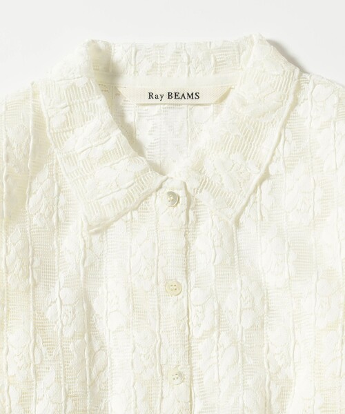 Ray BEAMS（レイビームス）の「カット レース シャツ（シャツ/ブラウス・レディース・オフホワイト/ブラック・ONE SIZE）」の17枚目の写真