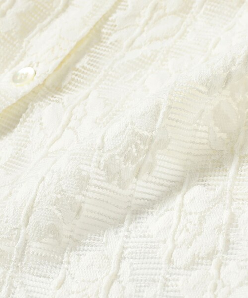 Ray BEAMS（レイビームス）の「カット レース シャツ（シャツ/ブラウス・レディース・オフホワイト/ブラック・ONE SIZE）」の20枚目の写真