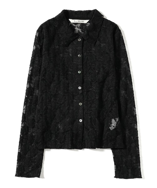 Ray BEAMS（レイビームス）の「カット レース シャツ（シャツ/ブラウス・レディース・オフホワイト/ブラック・ONE SIZE）」の21枚目の写真