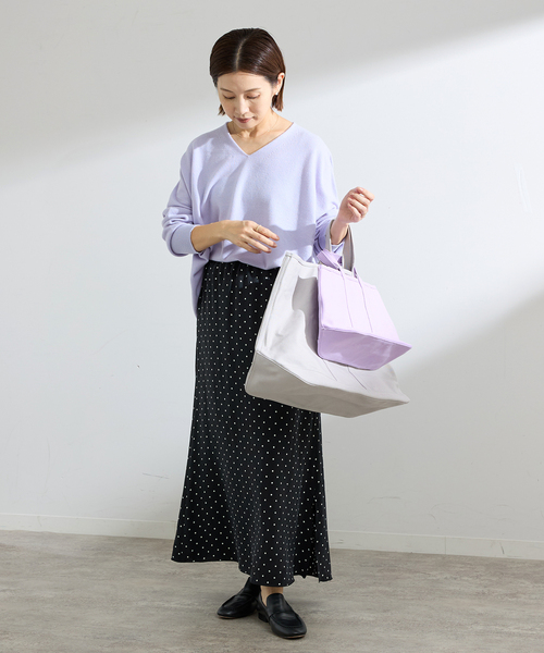 IENA(イエナ)の「IPEKERフィブリルドットプリントスカート(スカート・レディース・ブラック・34/36/38)」の2枚目の写真