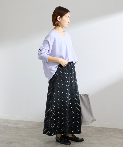 IENA(イエナ)の「IPEKERフィブリルドットプリントスカート(スカート・レディース・ブラック・34/36/38)」の8枚目の写真