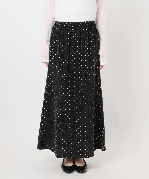 IENA(イエナ)の「IPEKERフィブリルドットプリントスカート(スカート・レディース・ブラック・34/36/38)」の9枚目の写真
